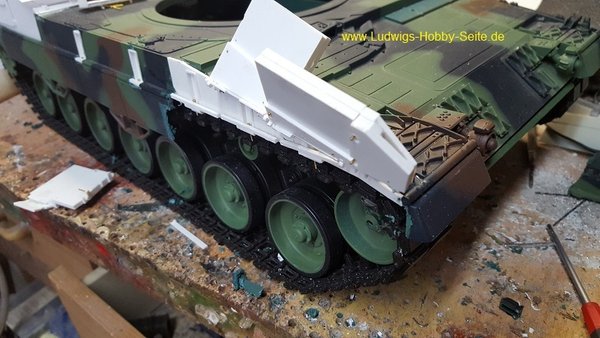 Schwere Schürzen Leopard 2a7 Funktional